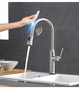 Smart Touch Kitchen Faucets Crane For Sensor Kitchen Water Tap Sink Mixer Rotate Touch Faucet Sensor Water Mixer KH-1006