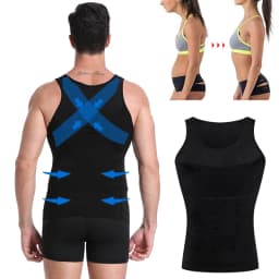 Men Slimming Body Shaper Abdomen Belly Control Shapewear Vest Modeling Underwear Waist Trainer Cincher Corrective Posture Corset