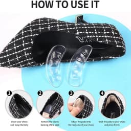 Shoe Pads for Sandals Silicone heel protector Anti-wear Feet Shoe Pads for High Heels Anti-Slip Heel Protectors for Womens Shoes