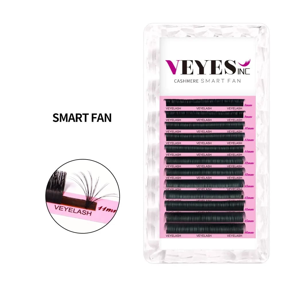 VEYESINC Cashmere Lashes Smart Easy Fanning Eyelash Extensions Veyelash Fast Bloom Austomatic Flowering Natural Russian Volume