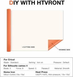 HTVRONT 8/14pcs 12X3ft Multi-Color PU Heat Transfer Vinyl Roll for T-shirt Printing DIY Iron on HTV Film Christmas Gift