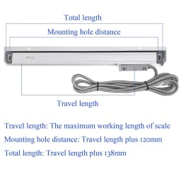 Large LCD Display HXX GCS903 3 Axis LCD DRO Kit & 3pcs 0-1000mm High Precision Linear Scale Optical Encoder Ruler Milling Lathe