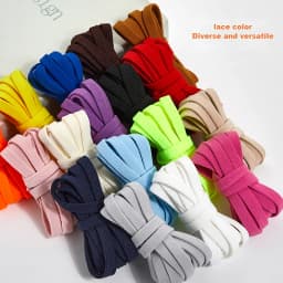 1Pair No tie Shoelaces for Shoes New 8MM Flat Elastic laces Sneakers Kids Adult Quick Shoelace without ties Shoe Accessories