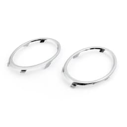 Areyourshop 1 Pair Chrome Front Fog Lamp Light Cover Trim Decorate Frame for Audi B8 A4 2009 2010 2011 2012 Car Accessories
