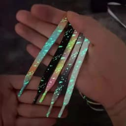 Luminous Shoe laces Glowing Fluorescent Shoelaces for Sneakers Flat Laces Shoes Gradient Shoelace 120/140/160CM Shoestrings