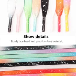 Luminous Shoe laces Glowing Fluorescent Shoelaces for Sneakers Flat Laces Shoes Gradient Shoelace 120/140/160CM Shoestrings