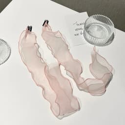 Sweet Hairclips Mesh Hairband Female Pure Desire Super Fairy Braided Hair Bow Hairpin Korean Streamer Headdress Hair Accessories