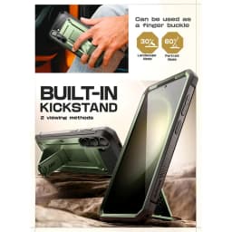 SUPCASE For Samsung Galaxy S24 Case UB Pro Heavy Duty Rugged Case with 2 Front Frames Built-in Screen Protector & Kickstand