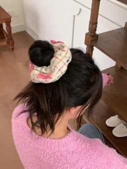 Sweet Soft Plush Wide Hair Rope Womens Girls Ponytail Holder Hair Tie Fluffy Rubber Band Towel Fabric Hair Band Hair Accessories