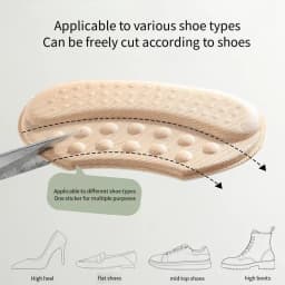 Heel Protectors Sneakers Shoe Pads Loafers Stickers Inserts Adjustable Size Shoes Insoles Foot Pain Relievers Heels Cushion