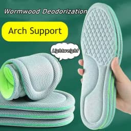 1Pair Plantar Fasciitis Orthopedic Insoles Arch Support Insole for Feet Memory Foam Non Slip Shoe Pads Deodorising Shoes Sole