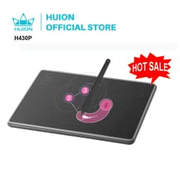 HUION H430P Digital Tablets Graphics Drawing Pen Tablet OSU Game Tablet with Battery-Free Pen for Android Handy/Win/Mac