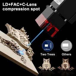 Twotrees TTS-10 Pro 80W Laser Engraver Add Touch Screen Metal Laser Engraving Machine DIY Logo Printer Laser Cutting Acrylic MDF