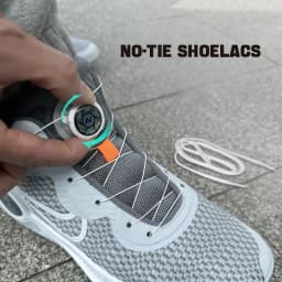 1Pair Automatic Shoelaces Sneakers Swivel Buckle Elastic Laces Without ties Adults Kids Lazy No Tie Shoe laces Shoe Accessories