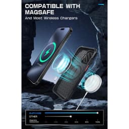 For iPhone 15 Pro Max Case 6.7" 2023 SUPCASE UB Mag XT Full Body Rugged Case with Camera Cover & Built-in Kickstand