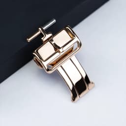 18mm 20mm Watch Strap Metal Folding Buckle Clasp Rebber Wristband Stainless Steel Buckle Automatic Deployment Watch Accessories