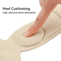 7D Soft T-shaped Foam Invisible Women Arched Support Insert Insole High-heels Insoles Heel protection insole 1Pair ND-2