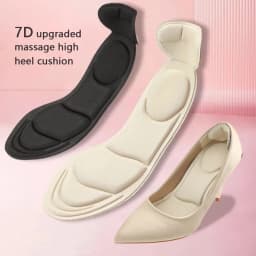 7D Soft T-shaped Foam Invisible Women Arched Support Insert Insole High-heels Insoles Heel protection insole 1Pair ND-2