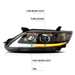 VLAND FOR TOYOTA CAMRY 2009-2011 HEAD LAMP(USA TYPE) Headlights DRL Day Running Light LED Fog Lights Car Accessory Head Lamp