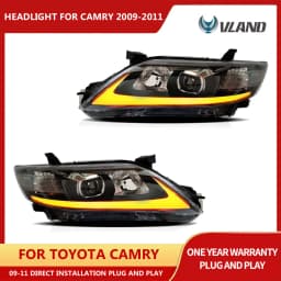 VLAND FOR TOYOTA CAMRY 2009-2011 HEAD LAMP(USA TYPE) Headlights DRL Day Running Light LED Fog Lights Car Accessory Head Lamp