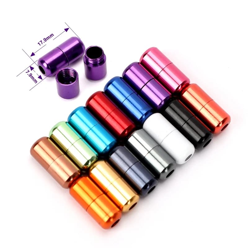 15Color Aluminum capsules Lock Buckle For men and women kids Sneaker Lace Lock buckle Kits Shoelace Lock Accessories Buckle