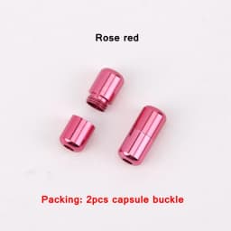 15Color Aluminum capsules Lock Buckle For men and women kids Sneaker Lace Lock buckle Kits Shoelace Lock Accessories Buckle