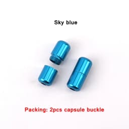 15Color Aluminum capsules Lock Buckle For men and women kids Sneaker Lace Lock buckle Kits Shoelace Lock Accessories Buckle