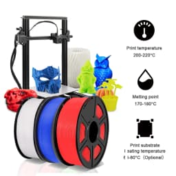 SUNLU PETG Filament 1KG Arranged Neatly 3D Material 1.75MM Non-Toxic Odorless Bright Color No Buble No Clogging Good Toughness
