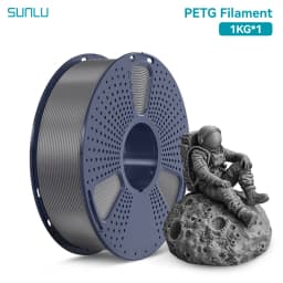 SUNLU PETG Filament 1KG Arranged Neatly 3D Material 1.75MM Non-Toxic Odorless Bright Color No Buble No Clogging Good Toughness