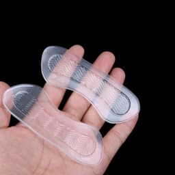 1Pair Silicone heel protectors for womens shoes Heel Inserts protector Foot feet Care Shoe Insert Pad Cushion Silicone insoles