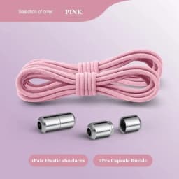 New No Tie Shoe laces Elastic Laces Sneakers Round Shoelaces without ties Kids Adult Quick Shoe lace Rubber Bands for Shoes
