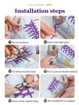New No Tie Shoe laces Elastic Laces Sneakers Round Shoelaces without ties Kids Adult Quick Shoe lace Rubber Bands for Shoes