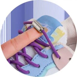 New No Tie Shoe laces Elastic Laces Sneakers Round Shoelaces without ties Kids Adult Quick Shoe lace Rubber Bands for Shoes