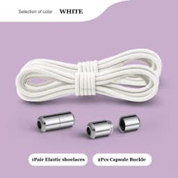 New No Tie Shoe laces Elastic Laces Sneakers Round Shoelaces without ties Kids Adult Quick Shoe lace Rubber Bands for Shoes