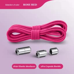 New No Tie Shoe laces Elastic Laces Sneakers Round Shoelaces without ties Kids Adult Quick Shoe lace Rubber Bands for Shoes