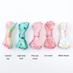 New Print Shoelaces for Sneakers Quality Fabric Flat Shoe laces Fashion Girl Laces for Shoes width 0.8cm 120/140/160CM
