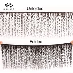 Unice Hair Water Wave Bundles 1 3 4 PCS Natural Color Unprocessed Virgin 100% Human Hair Bundles 100Gram Per Bundle 8-26inch