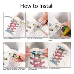 New Elastic Laces Sneakers Colorful Press Lock Shoe laces without ties Kids Adult Glitter No Tie Shoelaces for Shoes Accessories