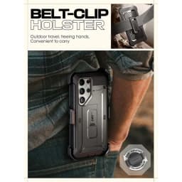 SUPCASE For Samsung Galaxy S24 Ultra Case UB Pro Full-Body Dual Layer Rugged Belt-Clip Phone Case with Built-in Screen Protector