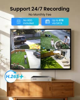 ZOSI 8CH 1080P CCTV System Outdoor 5MP Lite Video DVR with 2/4/6/8pcs 2MP Wired Security Cam Day/Night Video Surveillance System