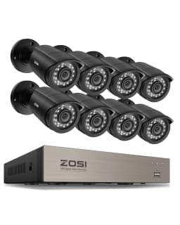 ZOSI 8CH 1080P CCTV System Outdoor 5MP Lite Video DVR with 2/4/6/8pcs 2MP Wired Security Cam Day/Night Video Surveillance System