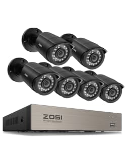ZOSI 8CH 1080P CCTV System Outdoor 5MP Lite Video DVR with 2/4/6/8pcs 2MP Wired Security Cam Day/Night Video Surveillance System