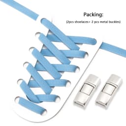 New Press Lock Shoelaces without ties Elastic Laces Sneakers 8MM Wide Flats No Tie Shoe laces Kids Adult Sports Running Shoelace