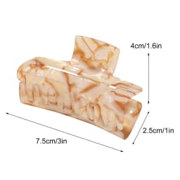 2020 Fashion Geometric Acetate Hair Claws Big Size Square Hair Crabs Clip Leopard Grain Hair Clamps For Women Hair Accessories