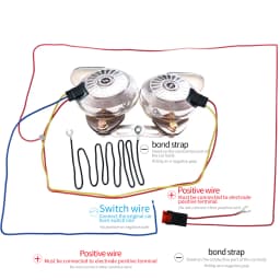 FARBIN 2Pcs/Kit 120db Snail Air Horn 12V Super Loud Three Tone Waterproof Car Horn For Truck Motorcycle Auto Accessory