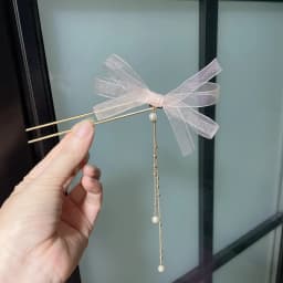 Fashion Metal Hair Sticks for Women Shell Hair Clip Minimalist U Shape Hair Bun Maker Headwear Tassel Pearl Pendant Hairpins