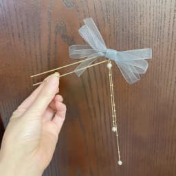 Fashion Metal Hair Sticks for Women Shell Hair Clip Minimalist U Shape Hair Bun Maker Headwear Tassel Pearl Pendant Hairpins