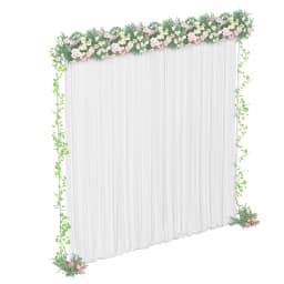 Wedding Party Prom Backdrop Stand Pipe Kit Curtain Frame Ajustable10ftx10ft