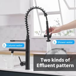 Black Kitchen Faucet Chrome Brass Tall Kitchen Faucet Mixer Sink Faucet Pull Down Spray Single Handle Swivel Spout Mixer Taps