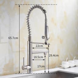 Black Kitchen Faucet Chrome Brass Tall Kitchen Faucet Mixer Sink Faucet Pull Down Spray Single Handle Swivel Spout Mixer Taps